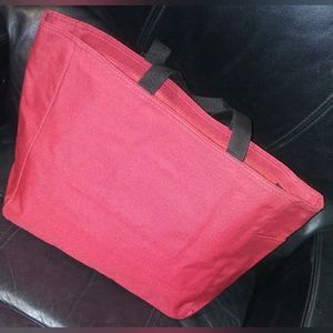 Vintage "Port & Company" Large Red Essentials Tote Bag
